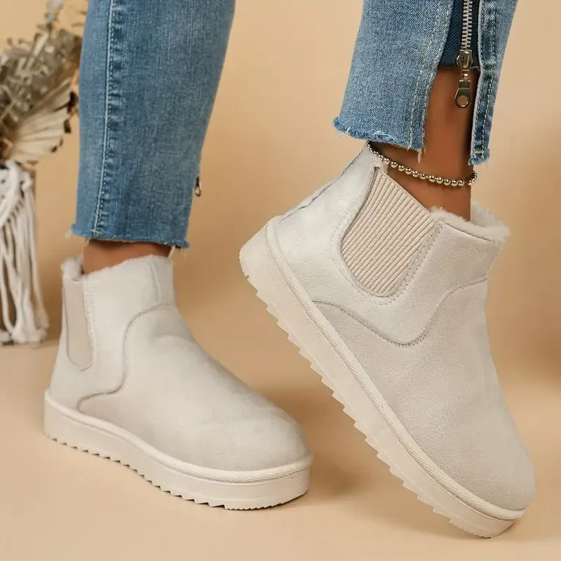 Women's Solid Color Short Boots