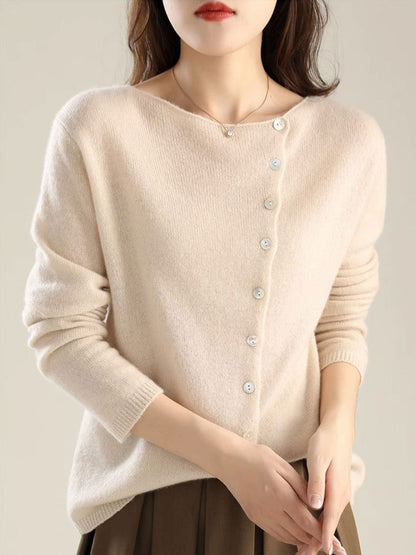 Women's Asymmetric Cardigan Long Sleeves