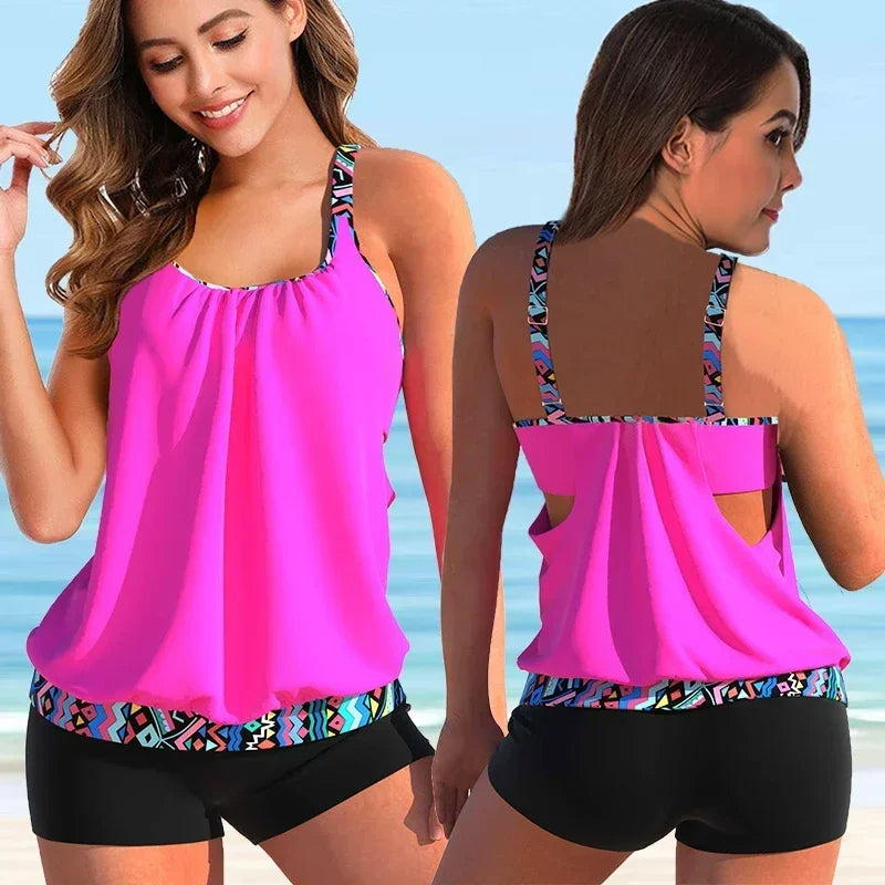Women's Floral Print Bikini Swimwear Set