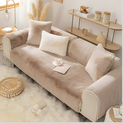Faux Fur Sectional Sofa Slipcover