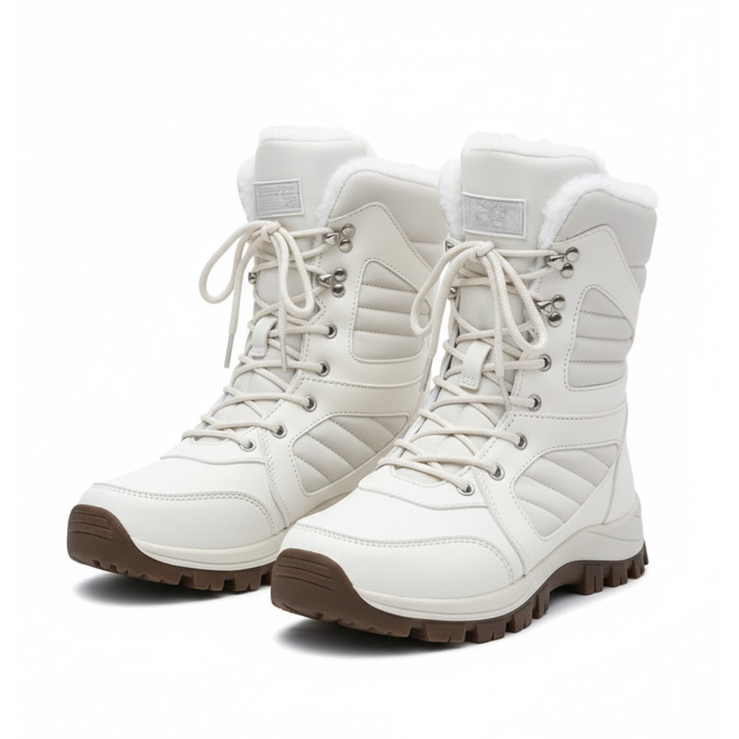 Women's Thermal Fleece Lined High Top Snow Boots Resilient Weatherproof Winter Booties