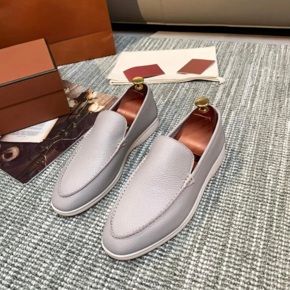 Ladies Loafers Elegant Leather Black