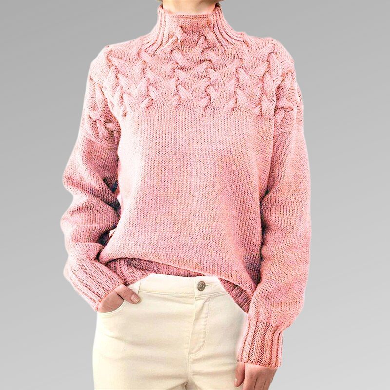 Women's Turtleneck Sweater Elegant Warm