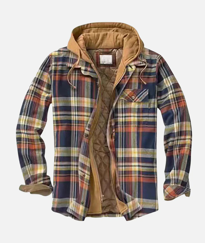 Charles | Men's Patchwork Lined Warm Hooded Jacket