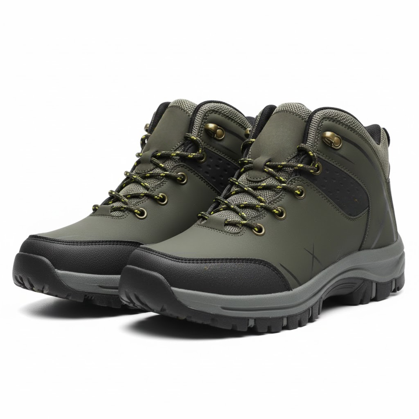 Men's Retro Hiking Boots Comfort Breathable Waterproof Anti-Slip Outdoor Camping Work Shoes