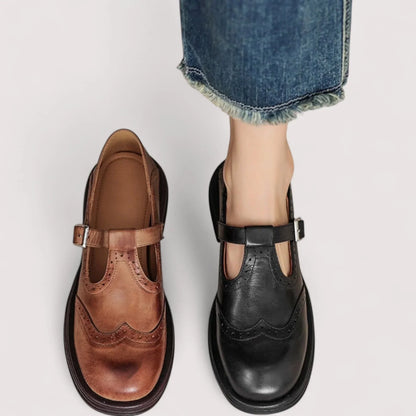 Women's Chunky Mary Jane Shoes Closed Toe