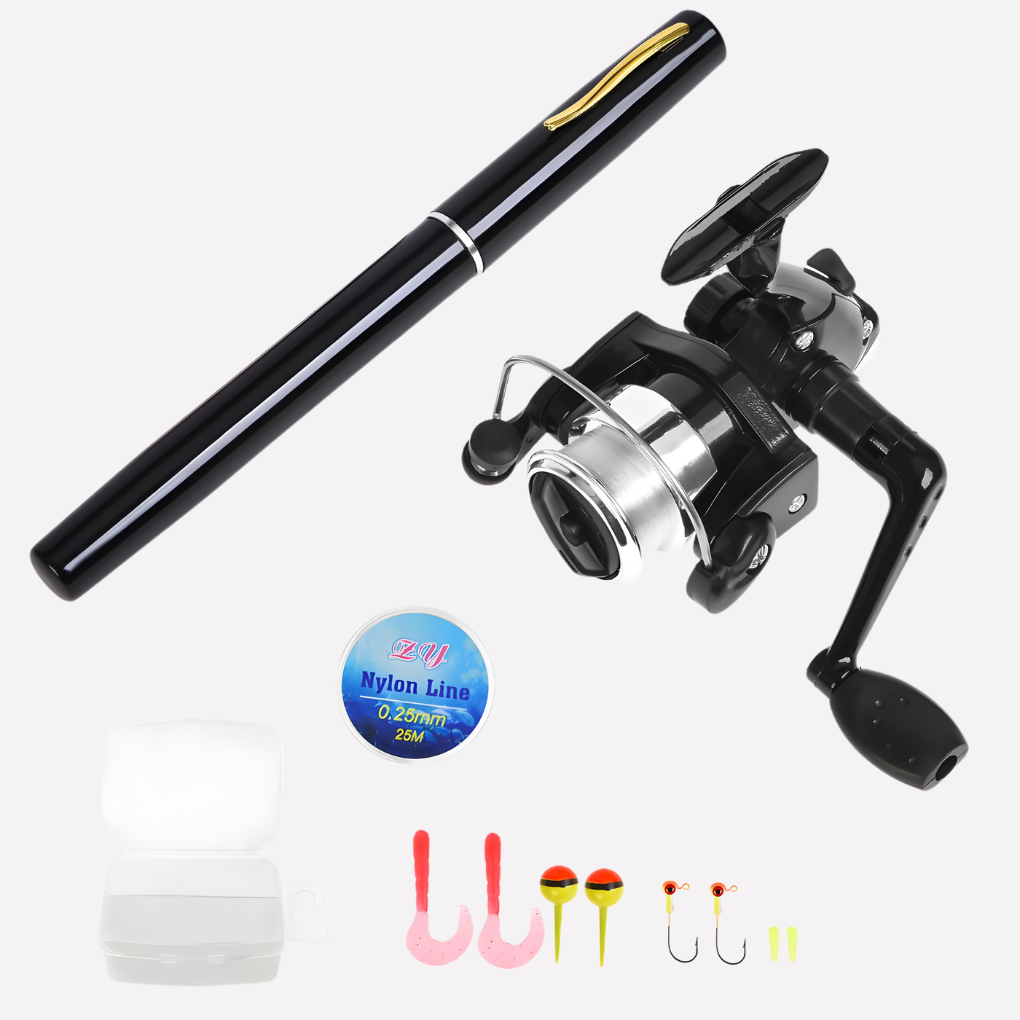 Portable Telescopic Fishing Rod Reel Set Compact - Fashinoza