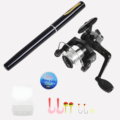 Portable Telescopic Fishing Rod Reel Set Compact - Fashinoza
