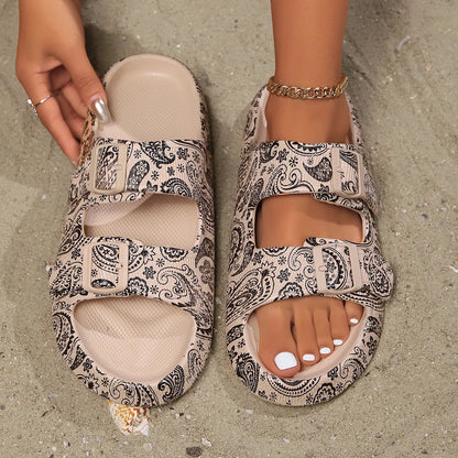 Estelle Women's Flat Sandals Adjustable Buckle