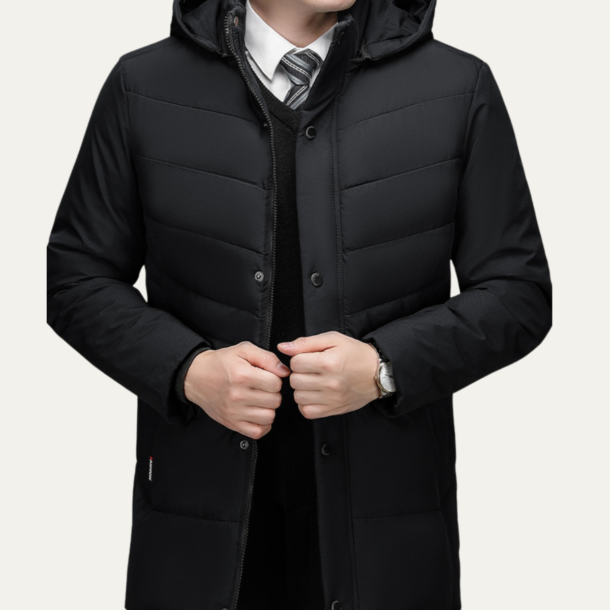 Men's Winter Hooded Puffer Jacket