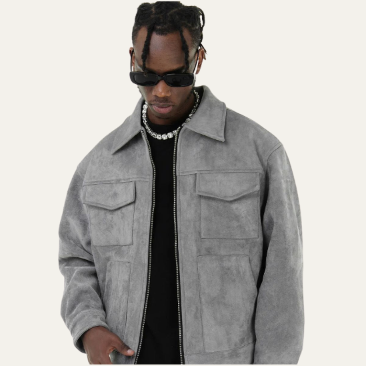 Men's Modern Suede Jacket