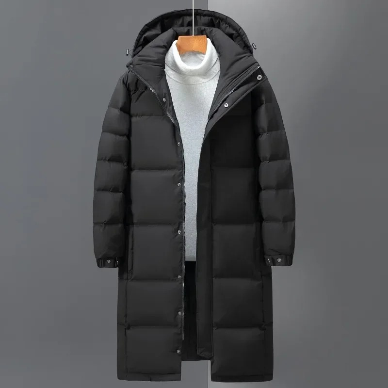 Leo| Men Winter Hooded Long Puffer Coat