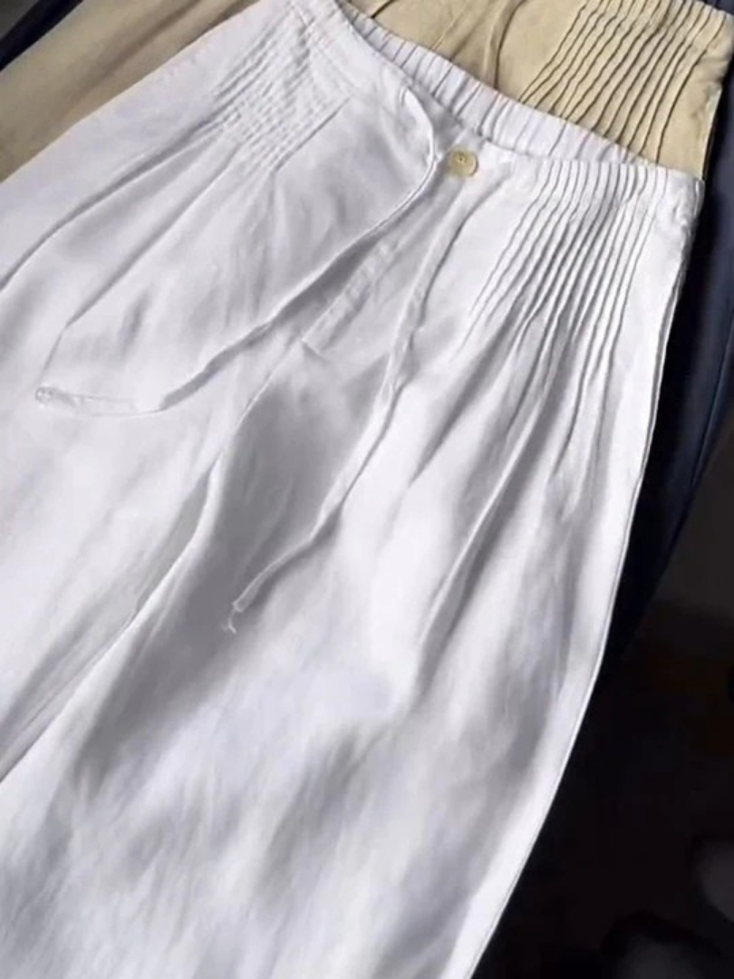 Women's Drawstring Wide Leg Pants