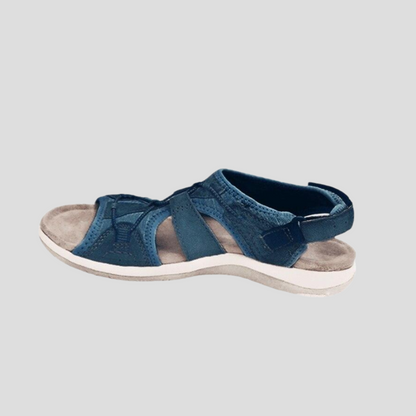 Women's Strappy Sandals Leather Brown