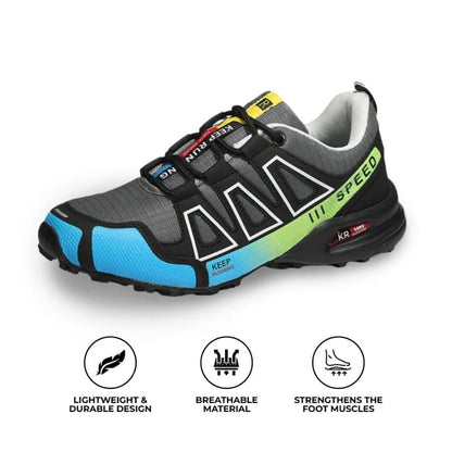 Orthopedic Hiking Shoes for Women and Men Waterproof Lace-Up Walking Sneakers