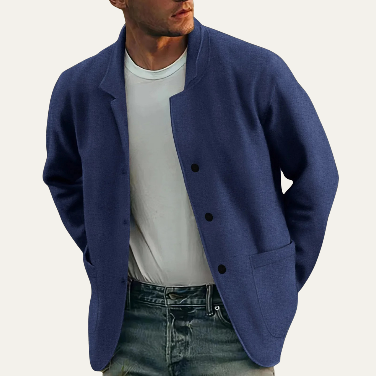 Men's Blazer Jacket Lightweight Beechwood Brown