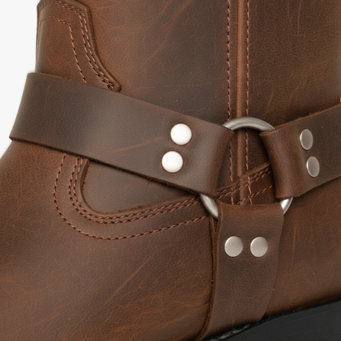 Men's Retro Western Mid Calf Cowboy Chelsea Boots
