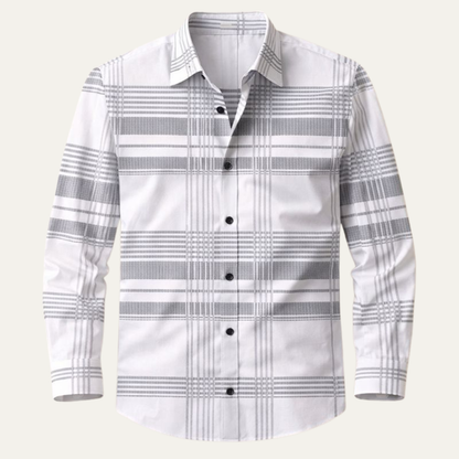 Men's Plaid Button Down Casual Shirt - Fashinoza