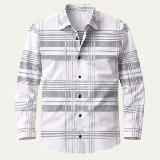 Men's Plaid Button Down Casual Shirt - Fashinoza