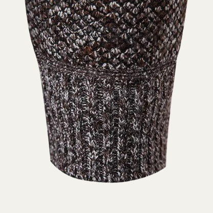 Men's Casual Knit Zip Up Jacket