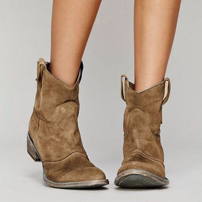 Women's Ankle Boots Side Zipper - 
Fashinoza