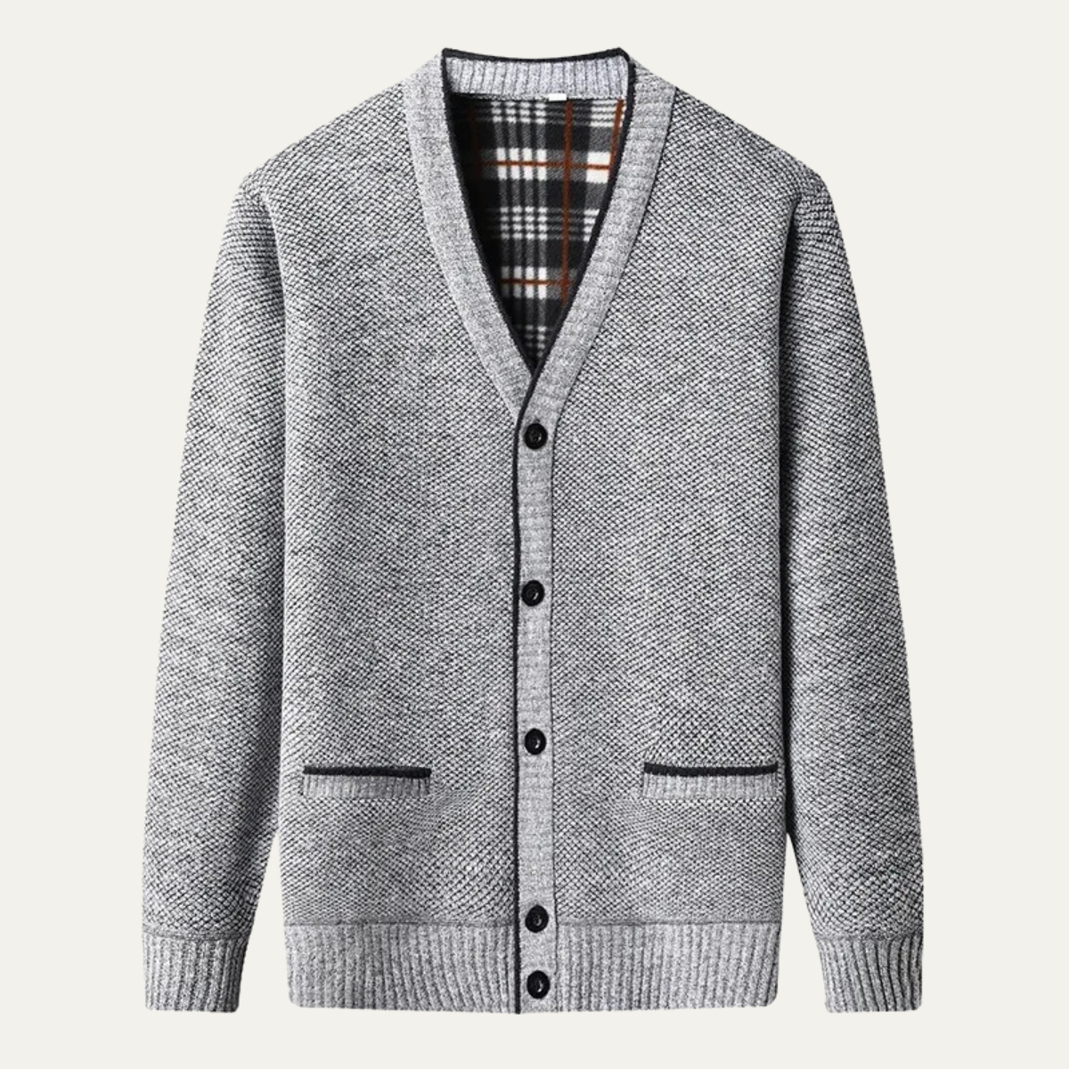 Men's Knit Button Up Cardigan Warm Layer
