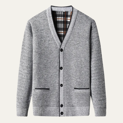 Men's Knit Button Up Cardigan Warm Layer