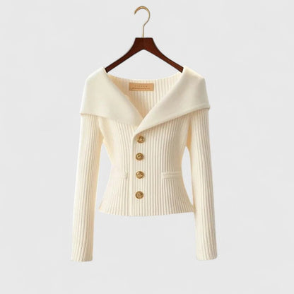 Delphine | Off-Shoulder Knit Blazer