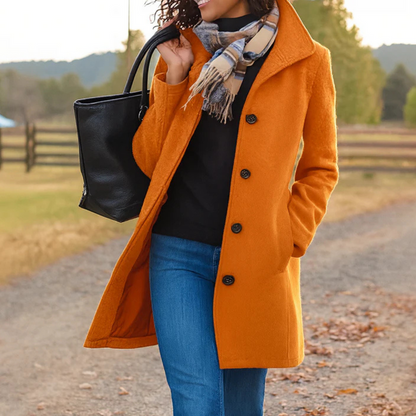 Women's Mid-Length Straight Cut Coat