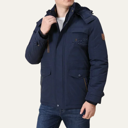 Men's Hooded Parka Jacket Warm Winter