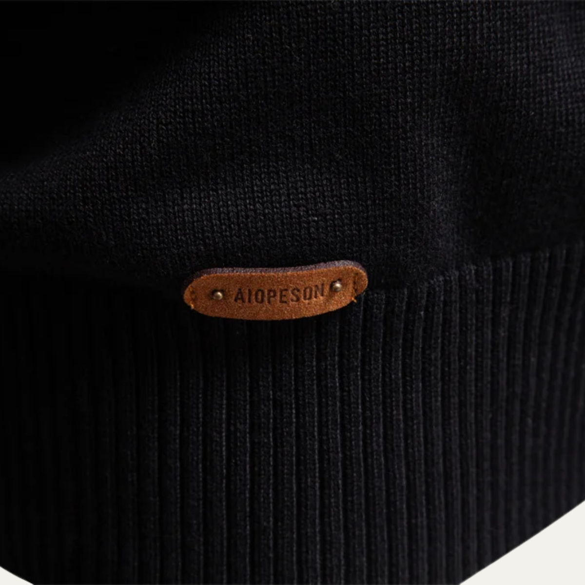 Men's Half Zip Wool Sweater