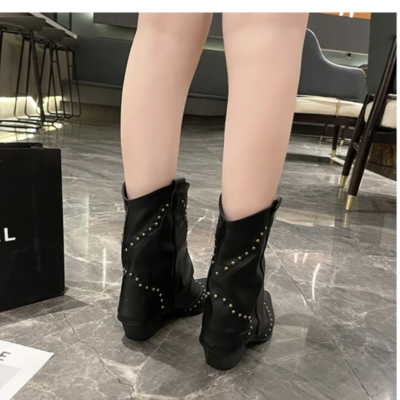 Women's Studded Western Boots