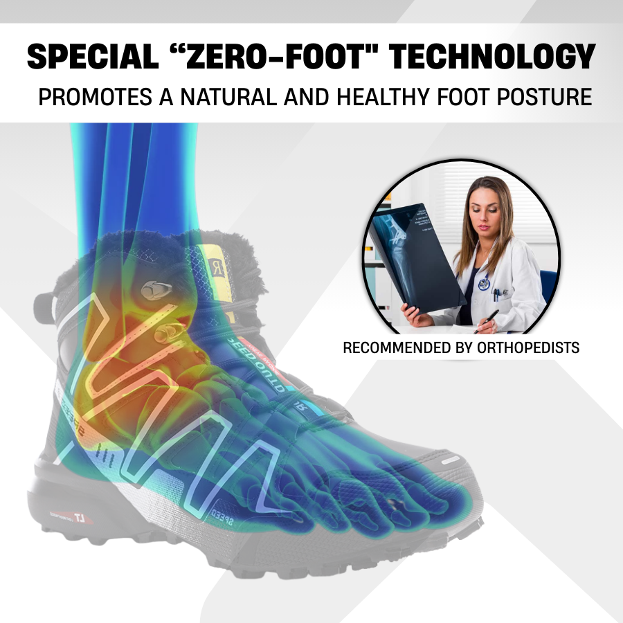 Orthopedic Hiking Boots for Women and Men Waterproof Thermal Plush Lining