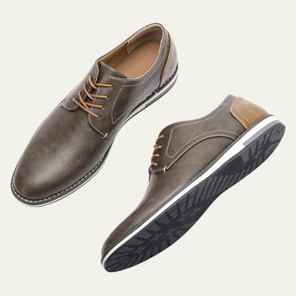 Men's Two Tone Leather Oxford Sneakers