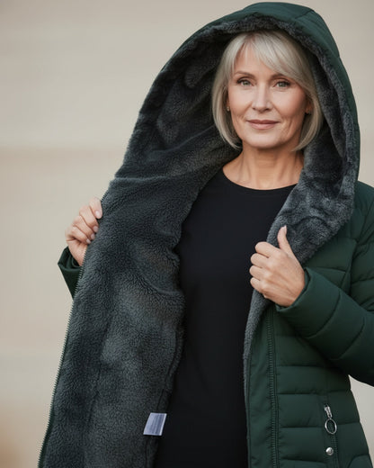 Hooded Quilted Winter Coat