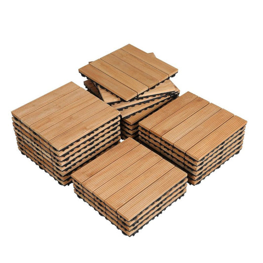 Wood Interlocking Tiles Indoor Outdoor Use - Fashinoza