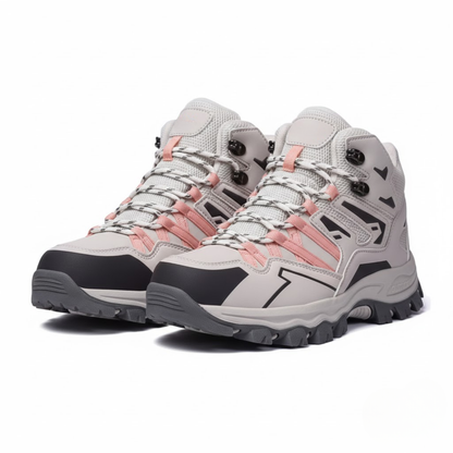 Women's High-Top Winter Hiking Boots Rainproof Plus Velvet Warm Non-Slip Outdoor Shoes