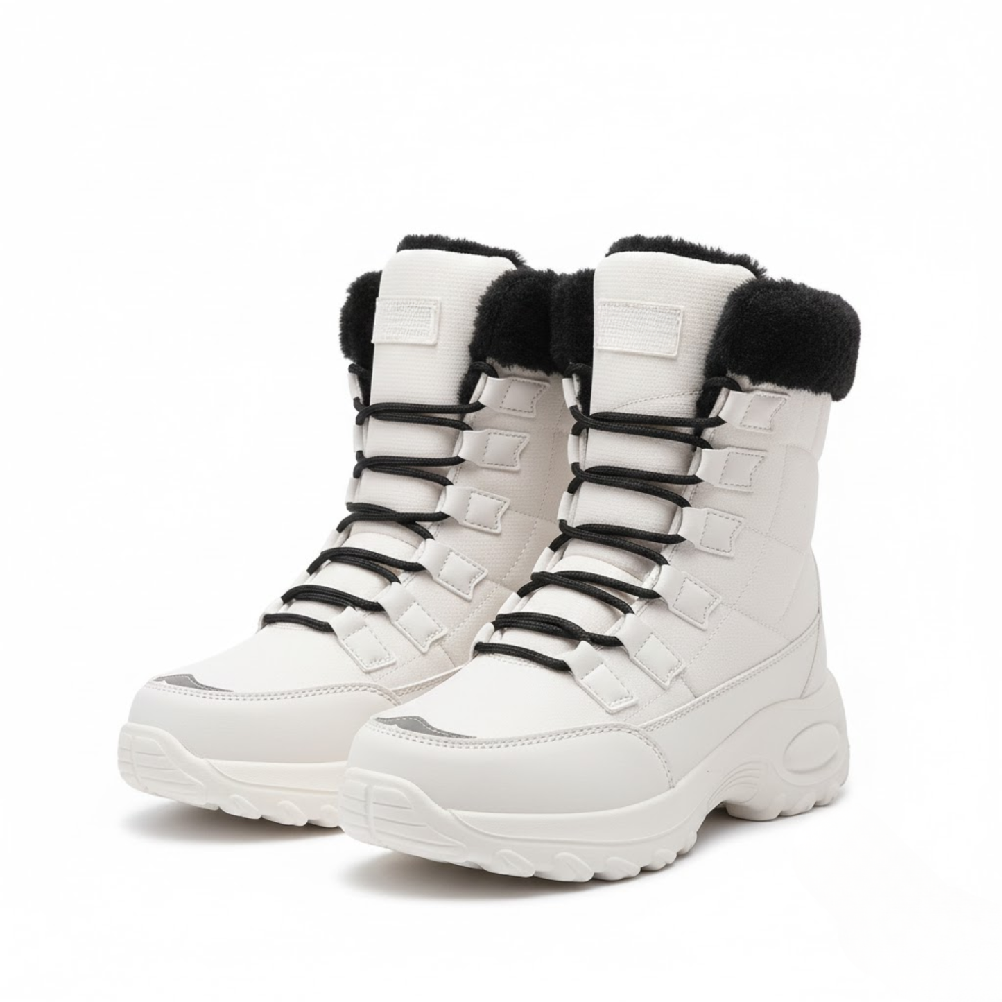 Women's Waterproof Mid-Calf Winter Snow Boots Insulated Outdoor Hiking Footwear