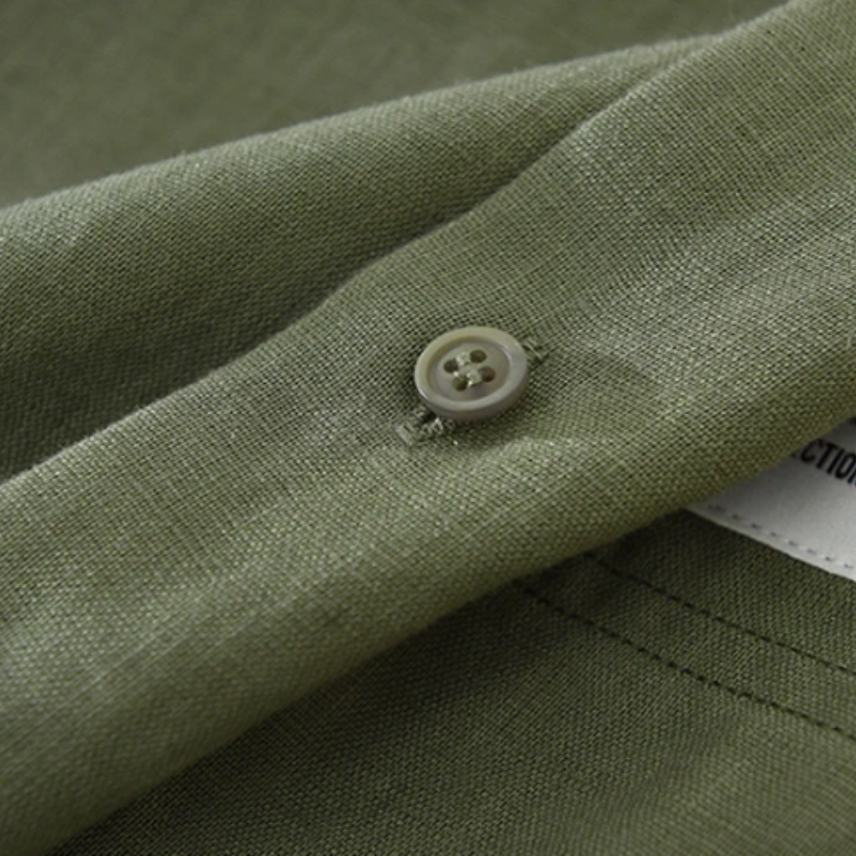 Men's Linen Casual Shirt Green