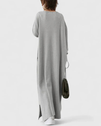 Women’s Long Sleeve V-Neck Maxi Dress