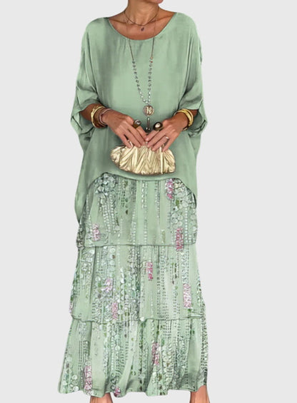 Camille | Womens Boho Layered Maxi Shorts Dress