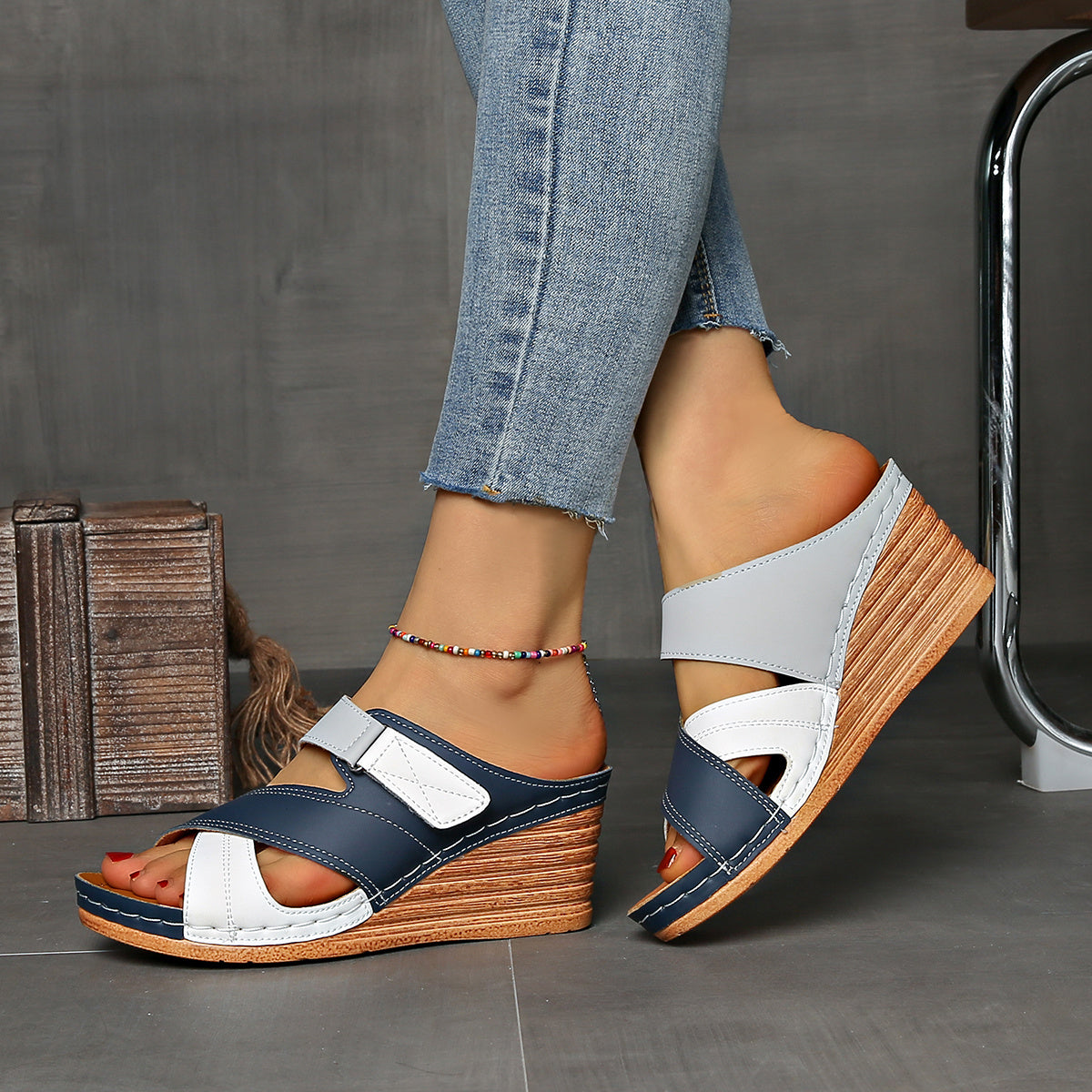 Women's Wedge Slide Sandals