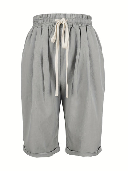 Women's Drawstring Knee Length Shorts