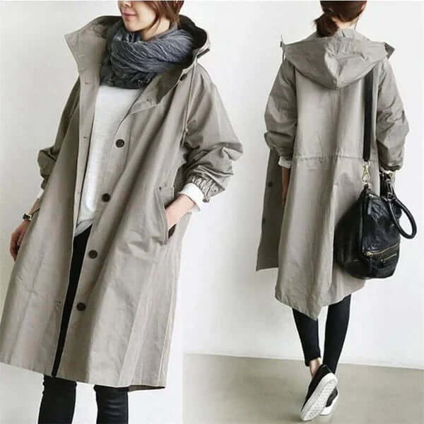 Women's Waterproof Rain Cape Lightweight Breathable Jacket