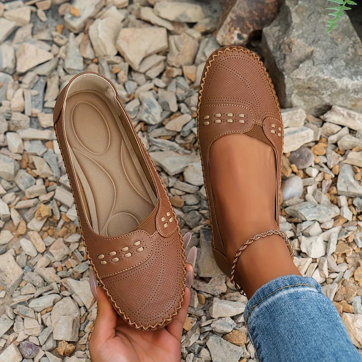 Women's Flat Loafers Slip-On Rounded Toe