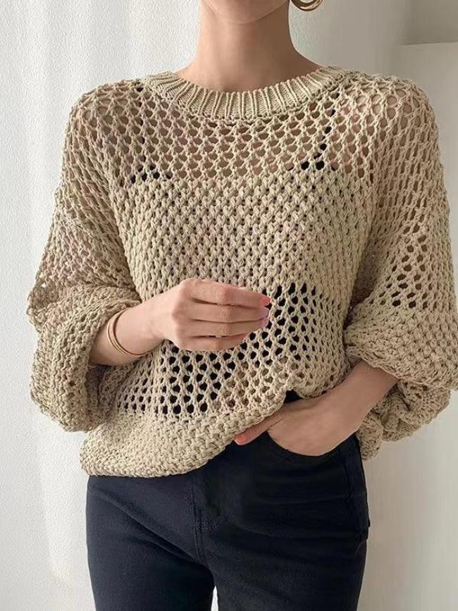 Women's Knitted Sweater - 
Fashinoza
