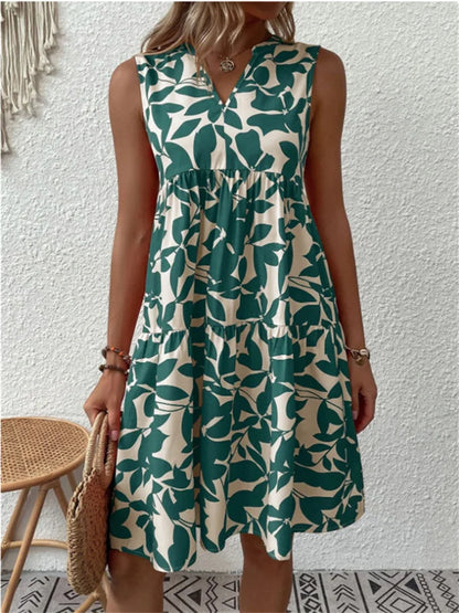 Women's Flowy Blooming Dress - Fashinoza
