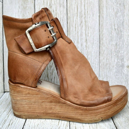 Women's Ankle Strap Sandals Buckle Closure