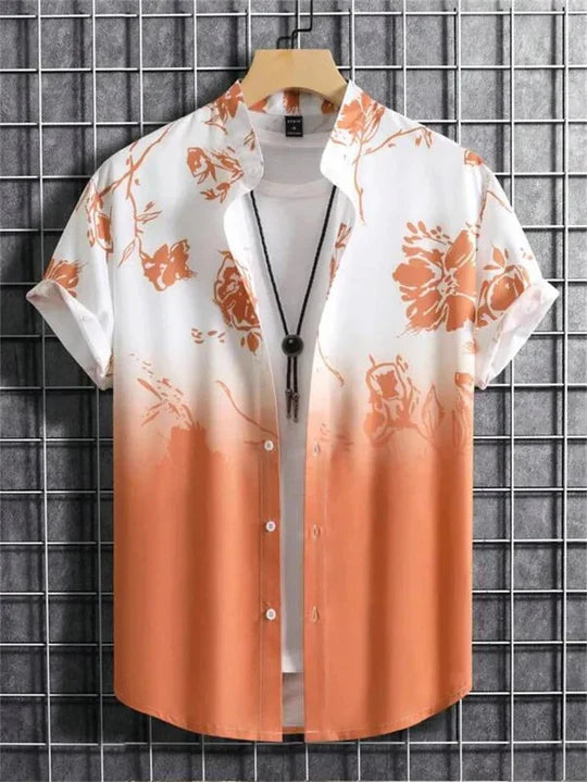 Hawaiian Shirt 3D Flower Print Vibrant Style
