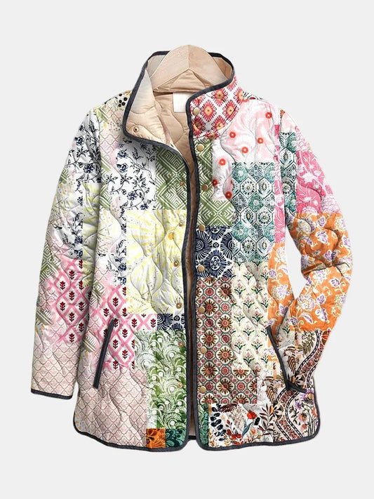Women's Floral Casual Jacket - Fashinoza